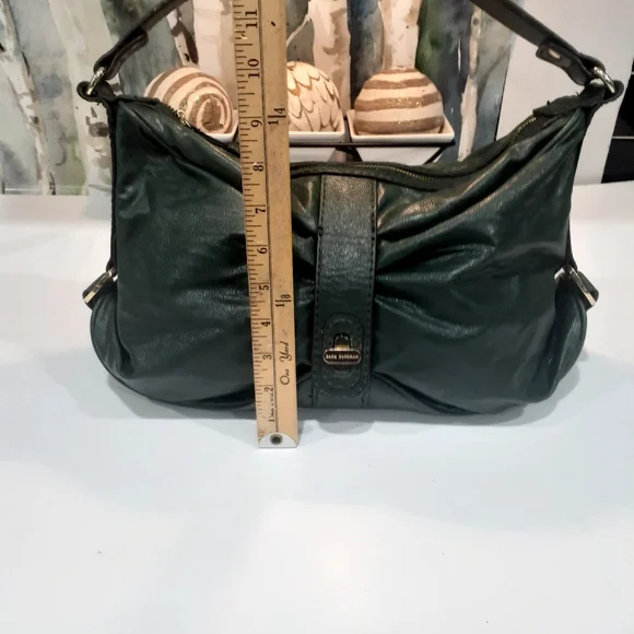 Dana Bachman hunter green and gold satchel - Picture 7 of 13